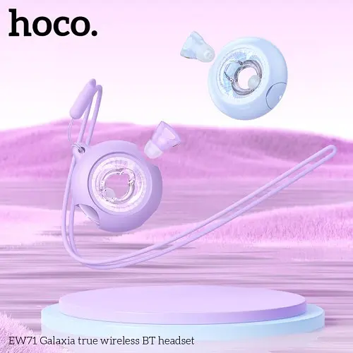 Наушники беспроводные Hoco EW71 Galaxia true wireless BT5.4/6hours синие - фото 4