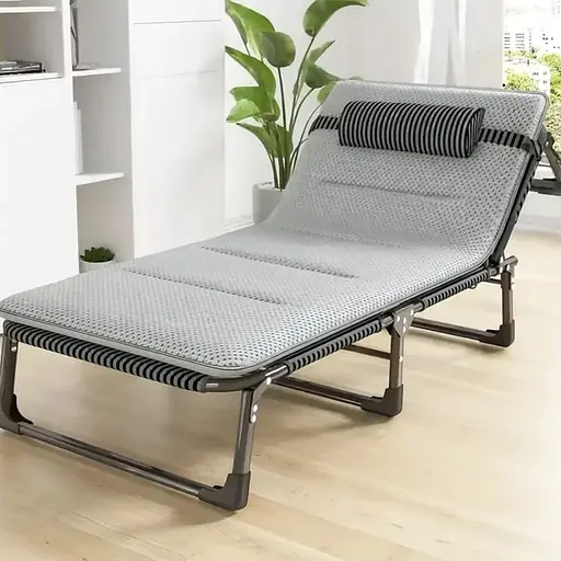 Розкладне ліжко Leobro з Mesh-матрацом і подушкою Striped (LB-FB-A2-STR) - фото 1