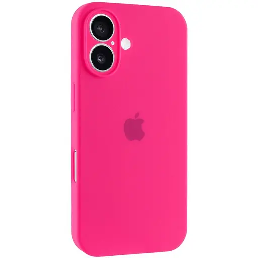 Чохол Epik Silicone Case Full Camera Protective AA для Apple iPhone 16, 6.1 Рожевий/Barbie pink - фото 1