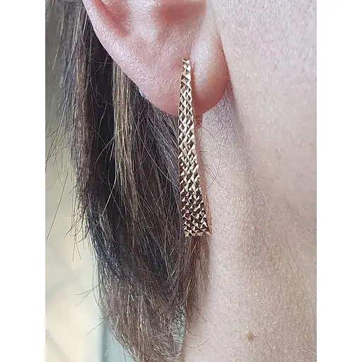 Золоті сережки Favoritum з алмазною гранню. 210086_А - фото 2