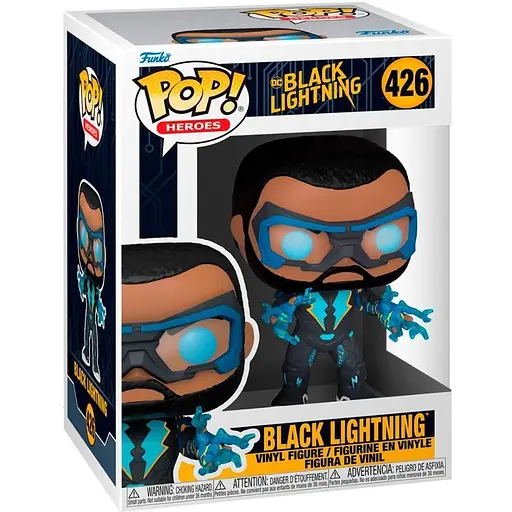 Фигурка Funko Pop Фанко Поп Фанко Поп ДС Черная Молния Черная Молния DC Black Lightning Black Lightning 10 см DC BL BL 426 - фото 1