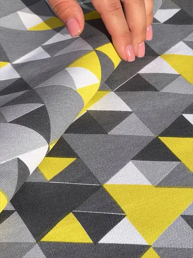 Водоотталкивающая Скатерть с 3D принтом Графика 220х140 см (+ 4 салфетки 30х40) Серый - фото 6