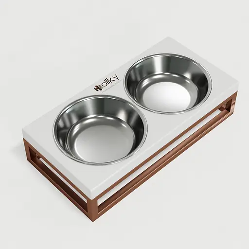 Hollky Base XS — миски на підставці для маленьких собак та котів (2 × 0,25 л) - фото 8