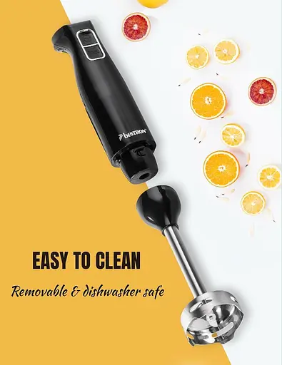 Ручний блендер Bestron ASM250Z чорний - фото 4