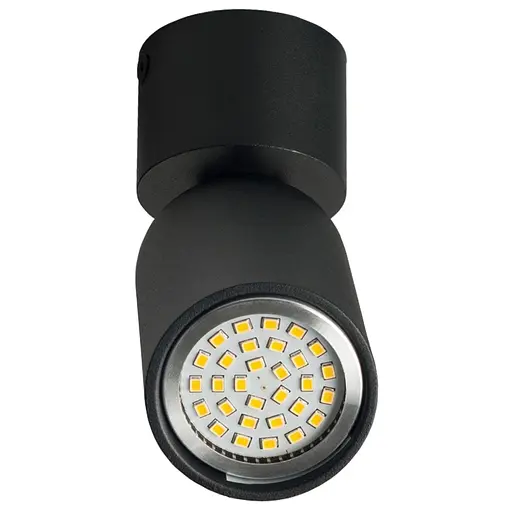 Підсвітка тубус Brille накладна поворотна AL-79/1 GU10 SBK IP20 26-811