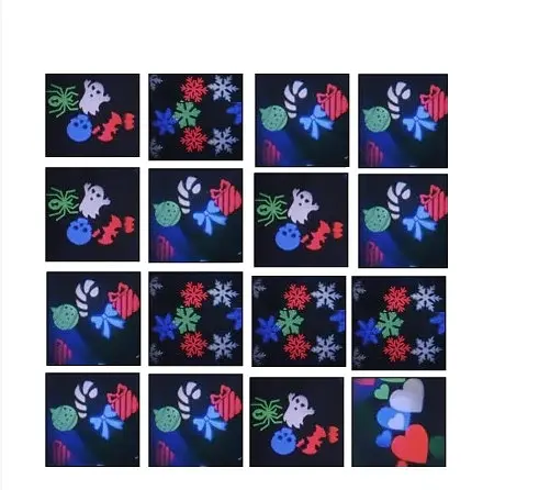 Лазерний диско проектор ST 7006 / W665 12LED ялинки і сніжинки - фото 3