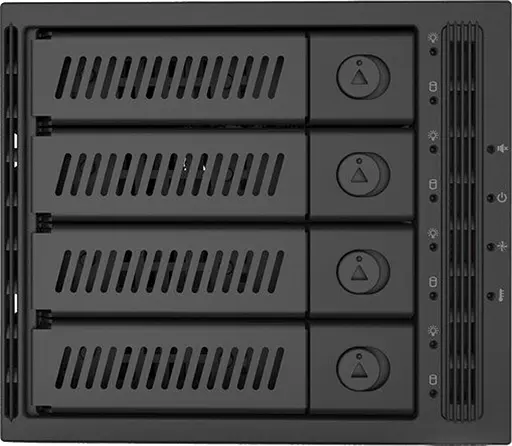 Бекплейн Chieftec CMR-3141SAS 3x5.25" -> 4x3.5" HDDs Hot-Swap Metal