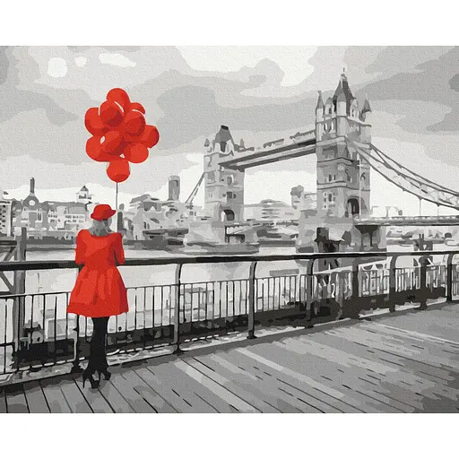 Картина по номерам Лондонская леди Brushme 40x50 см разноцветная 000277483