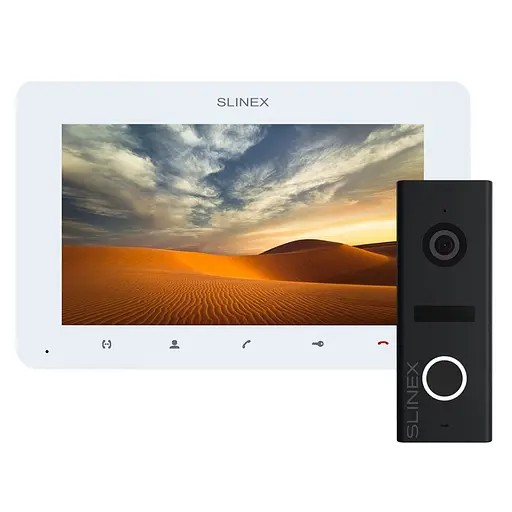 Комплект видеодомофона Slinex SM-07MHD White + ML-17HD Black (83-00060)