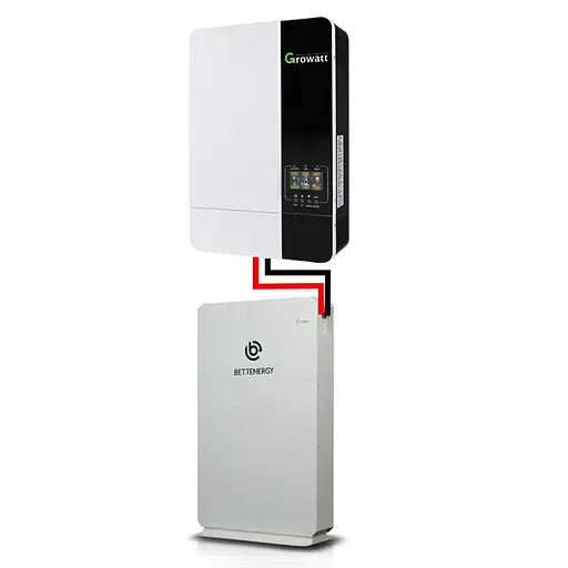 Комплект резервного живлення для квартири з інвертором 5 кВт та Lifepo4 акумулятором 10.2 кВт/год Growatt SPF 5000 ES (101067-1069)