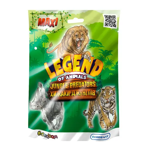 Стретч-игрушка в виде животного серии LEGEND OF ANIMALS МАКСИ – ХИЩНИКИ ДЖУНГЛЕЙ (в ассортименте, в дисплее)