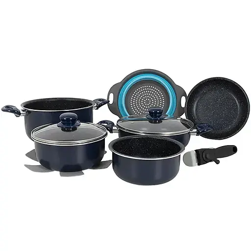 Набор посуды Gimex Cookware Set induction Blue 9 предметов (6977225) - фото 1