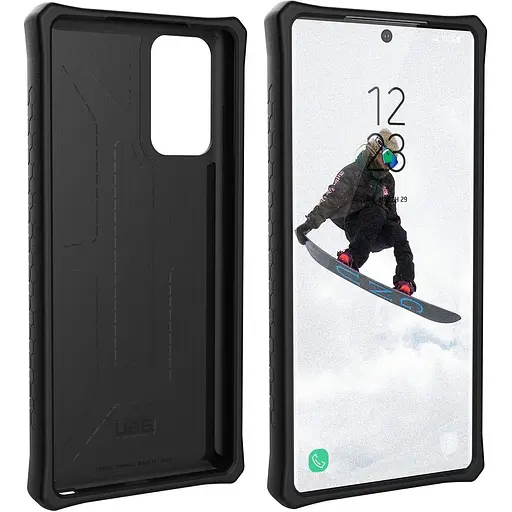 Оригинальный противоударный чехол UAG Monarch для Samsung Galaxy Note 20 (6.7") Carbon Fiber 212191114242 - фото 8