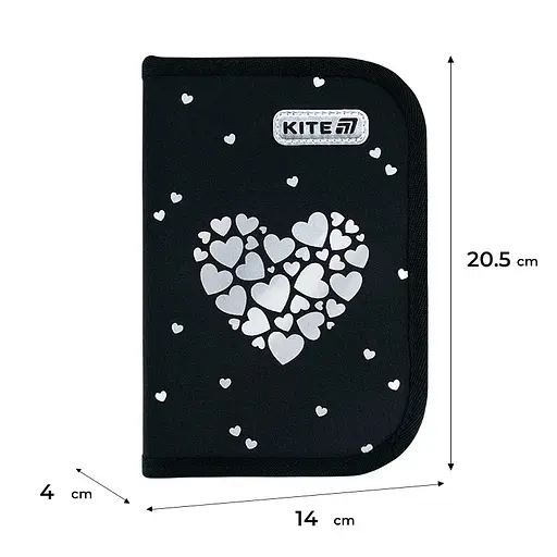 Пенал з наповненням Kite Black&Silver (K26-622H-5) - фото 7