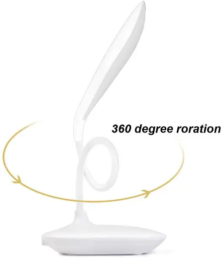 Настольная лампа USB беспроводная аккумуляторная сенсорная гибкая - фото 3