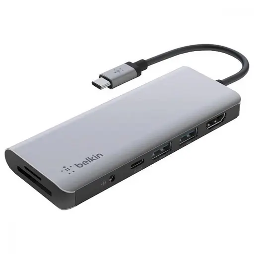 Док-станція для ноутбука Belkin USB-C 7-in-1 Multiport Dock (AVC009BTSGY) - фото 1