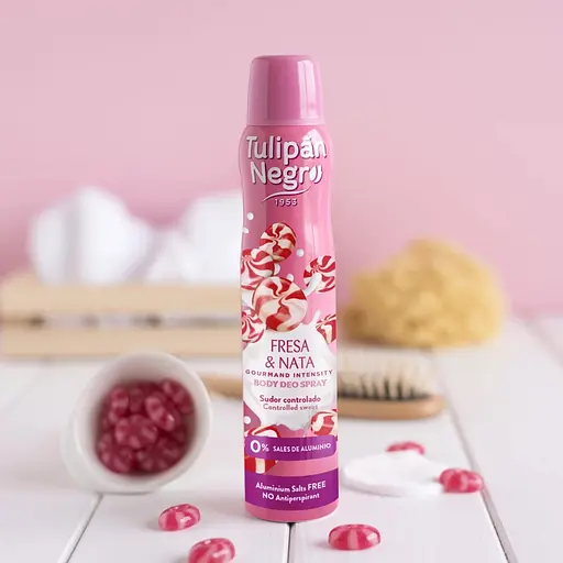 Дезодорант-спрей Полуничний крем Tulipan Negro 200 мл - фото 3