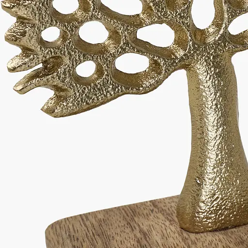 Декор алюминиевый MBM HOME Дерево на подставке золотой 100х50х135 мм (DH-ST-39 S GOLD) - фото 4