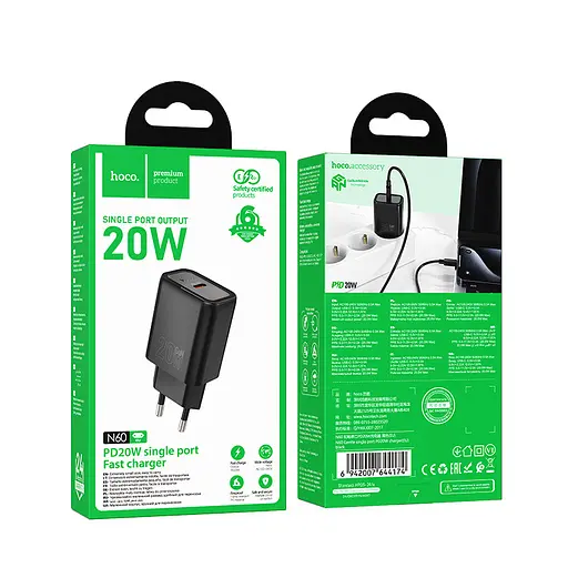СЗУ Hoco N60 Gentle PD20W (1USB-C) - фото 4