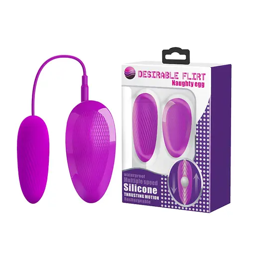 Віброяйце Pretty Love Destrable Flirt Naughty egg 9.5 см фіолетовий - фото 10