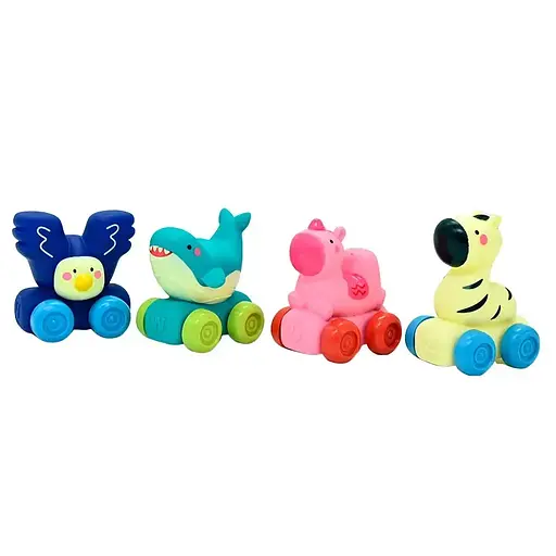 Машинка из резины Забавный английский алфавит, 624/26 шт. в коробке (В ассортименте) - фото 4