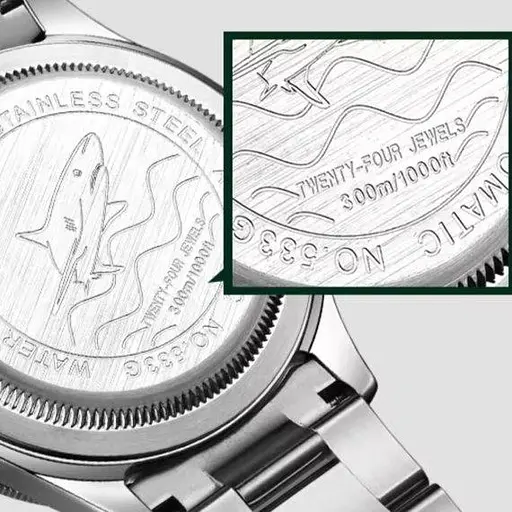 Часы мужские механические наручные Carnival BlueMarine 10 Bar (Серебристые) - фото 8