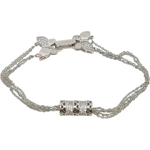 Серебряный браслет Silvex 925 с фианитами. Б2Ф/716