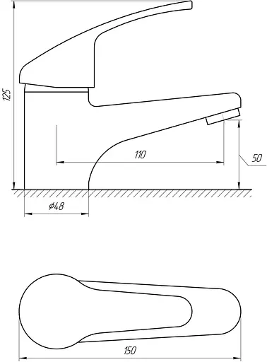 Змішувач для умивальника Globus Lux Solly GLSO-0101 Хром - фото 4