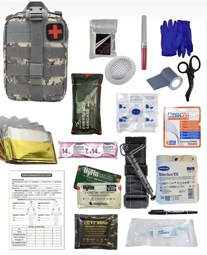 Аптечка укомплектованная №3 Rescue Ready в подсумке с быстрым сбросом - фото 1