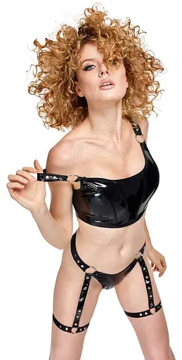 Еротичний комплект Black Level L (чорний) - фото 2