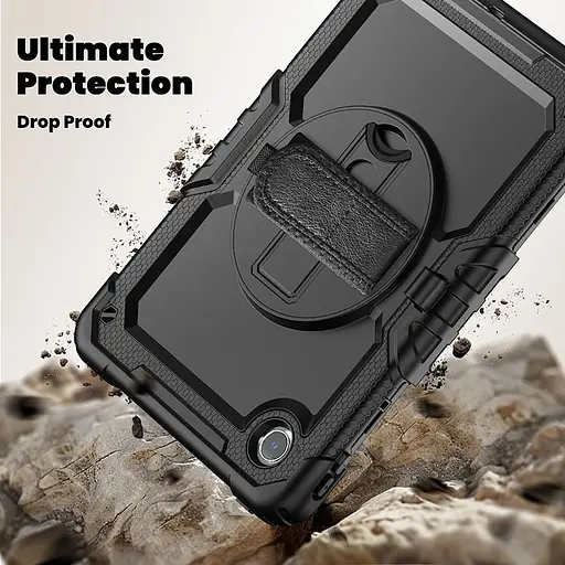 Чохол Rugged 3 Layers броньований протиударний з захистом Lenovo Tab K11 Plus 11.45 TB352FU 2025 Чорний - фото 7