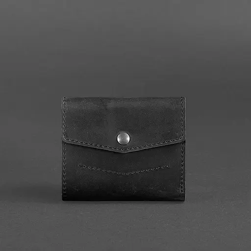 Шкіряний гаманець 2.1 чорний Crazy Horse - фото 6