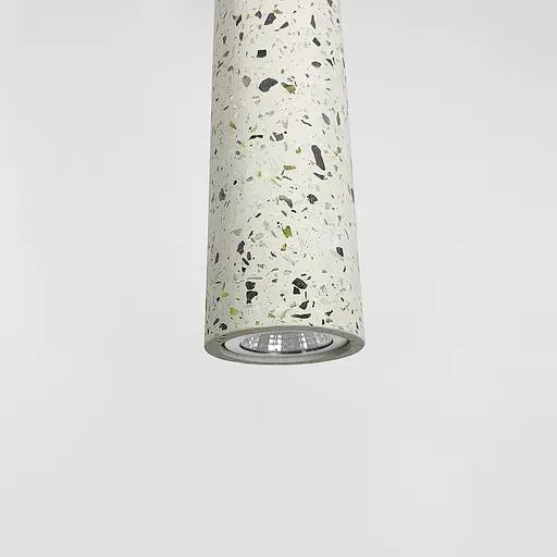 Подвес Terrazzo Cylinder Long с белым бетонным плафоном 30х6 см | Line F | Арт. MJ163-60*300 WT - фото 5