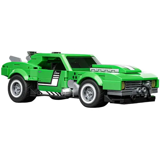 Коллекционная машинка-конструктор Hot Wheels Mattel Brick Shop Speed Camaro ​​(JFT16)