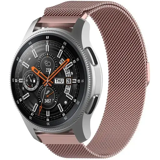 Ремінець DK CDK для Huawei Watch GT 2 42mm 20mm Metal Milanese Loop Magnetic (09649) (pink rose) - фото 3