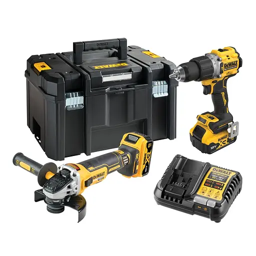 Набір з двох інструментів DeWalt безщіткових 18 В XR Li-lon 5 Аг (DCK2026P2T)