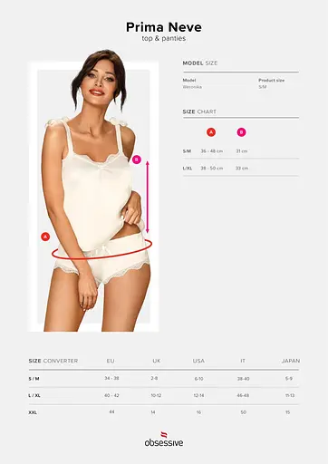 Еротичні комплект Obsessive Neve S/M білий - фото 7