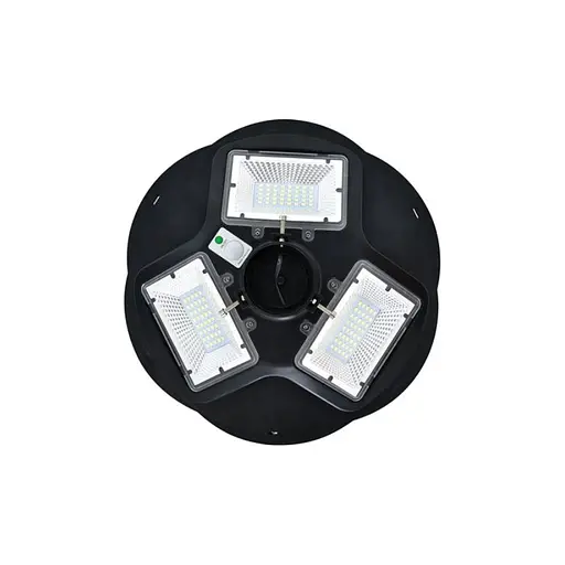 Світильник світлодіодний вуличний Horoz Electric Combat-150 150W із сонячною панеллю  та датчиком руху 6400K чорний - фото 2