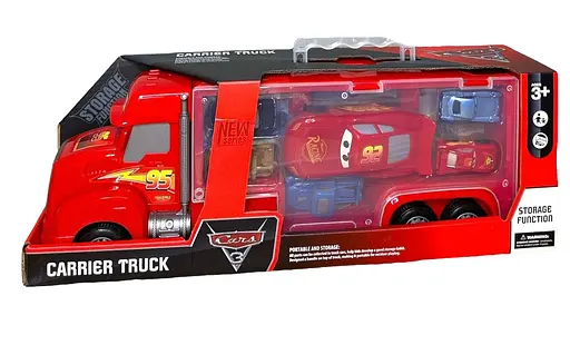 Трейлер "Тачки 3" 868-33, 6 машинок в наборе, в коробке (6985250111345) - фото 1