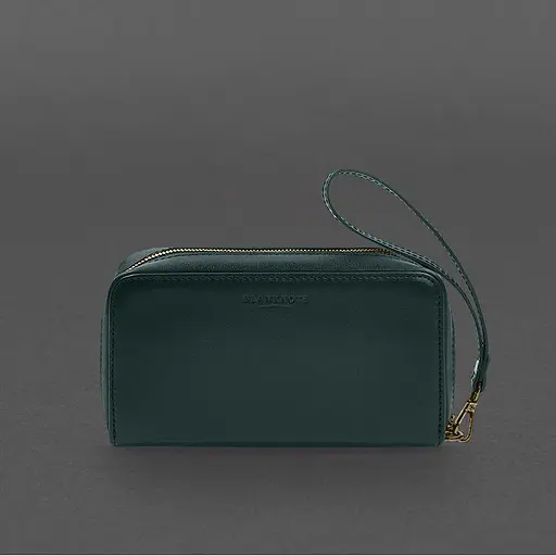 Кожаный клатч-купюрник 4.0 зеленый краст - фото 7