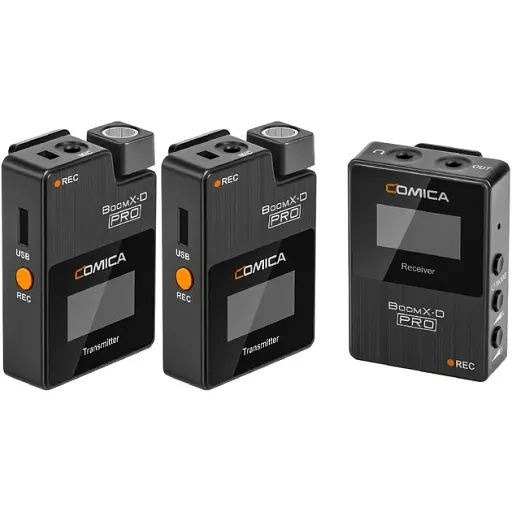 Беспроводная микрофонная система Comica BoomX-D PRO D2 Black микрофон-рекордер - фото 6