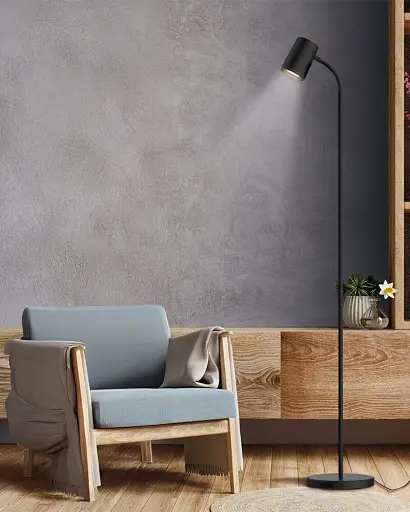 Торшер Goldlux 330086 Felix GU10 1x9W IP20 чорний - фото 2