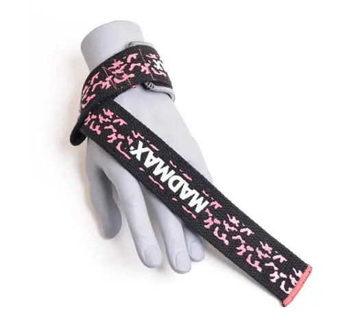 Лямки для тяги MadMax Camo Power Wrist Straps Camo/Pink (MFA-275-PNK-U) - фото 3
