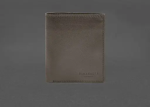 Кожаный портмоне на кнопке Brut темно-бежевый краст - фото 1
