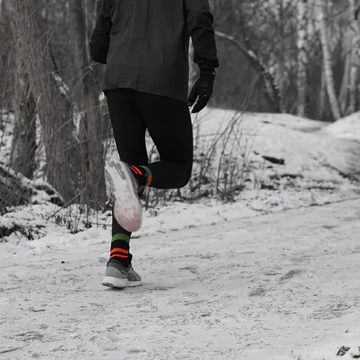 Носки DexShell Running водонепроницаемые S с оранжевыми полосками - фото 14