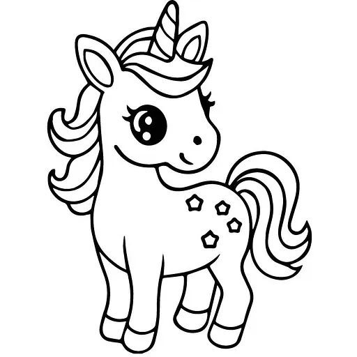 Детская раскраска Art Craft Конек однорожка с пальчиковыми красками 25х25 см (15633-AC) - фото 2