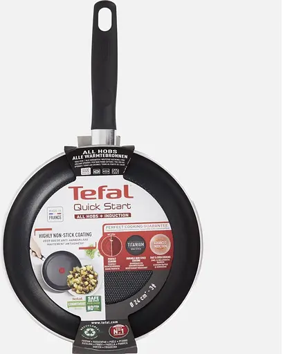 Сковородка Tefal Quick Start 24 см (C2730453), с титановым антипригарным покрытием - фото 2