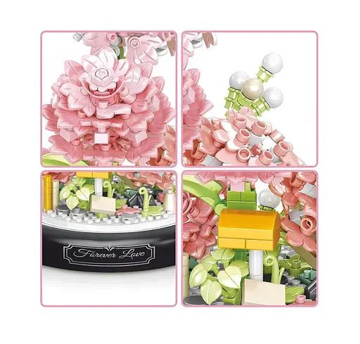 3D конструктор Гвоздики под колбой на 624 детали (1288-P) - фото 4