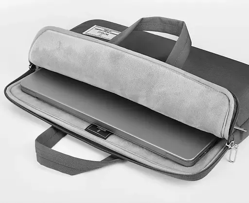 Сумка для ноутбука WiWU Vivi Laptop Handbag 14" Gray (6936686410991) [101619] - фото 5