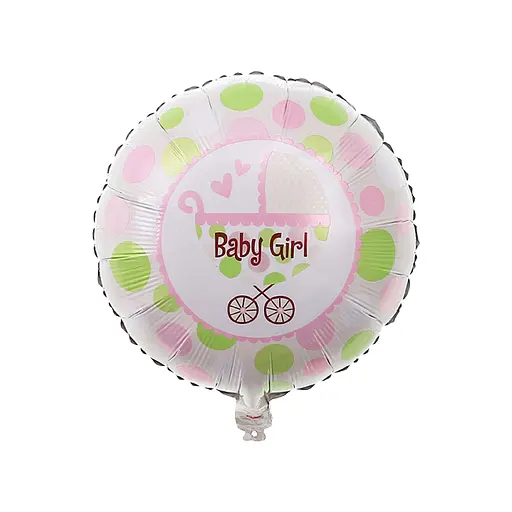 Шар воздушный фольгированный (45 см) Коляска для девочки
